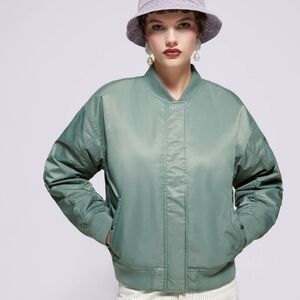 Vans Women's Bennett Green Bomber Jacket Size XL NWT